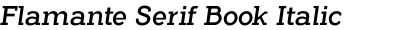 Flamante Serif Book Italic